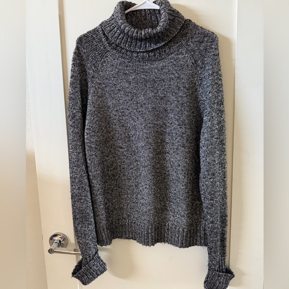 Sparkly Turtleneck Sweater, Size L by Anthropologie